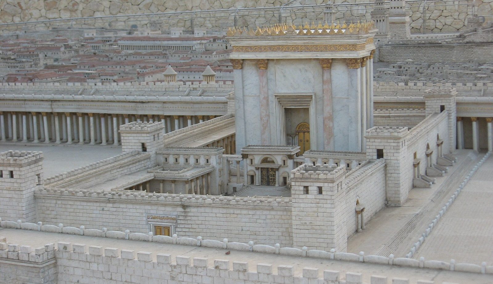 Scale model of Jerusalem and the Second Temple in the late Second Temple period